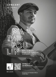 Concert Mathis Poulin à la Galerie Wilson