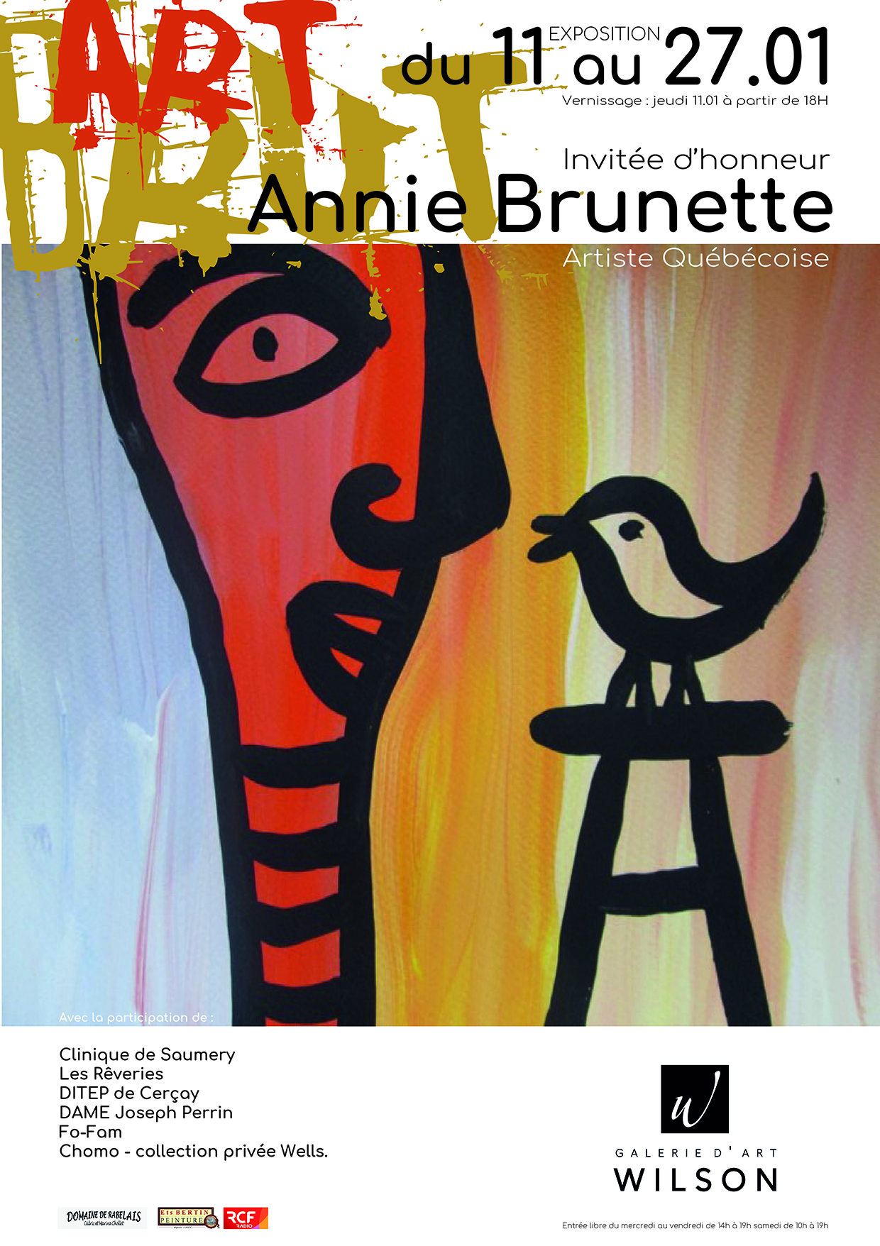 Annie Brunette à la Galerie d'Art Wilson