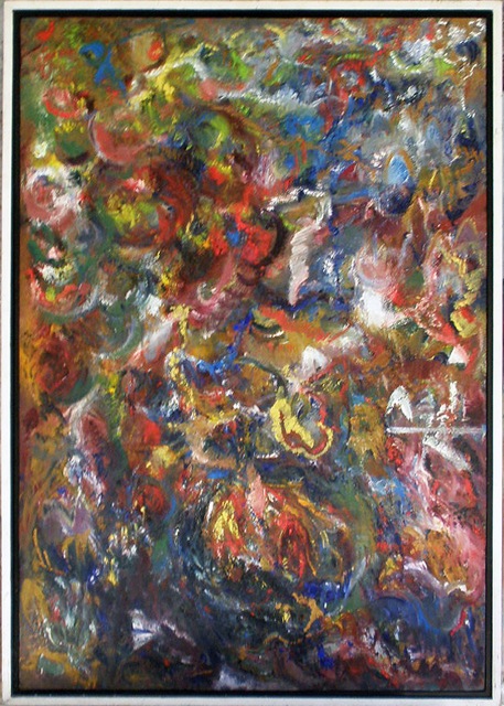 The_Sheltering_Family_1987_oil_90x64cm