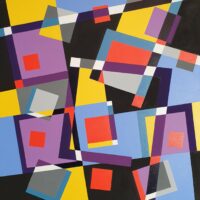 Ph. MOLLER Trilogie géométrique le carré 80X80 