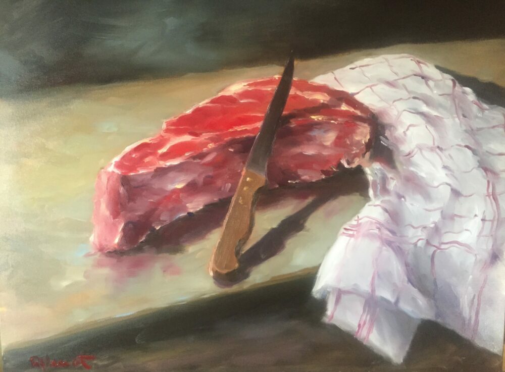 Côte de bœuf et couteau