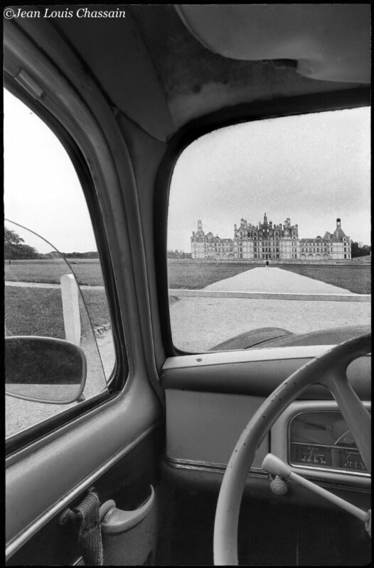 Chambord vu de ma 403 Peugeot