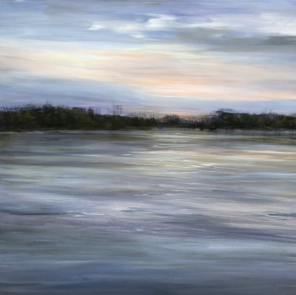 Crépuscule ; 80x80cm