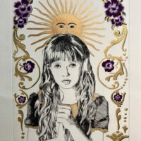 Série Fileteados – Fille au soleil de Mai I- version 1 