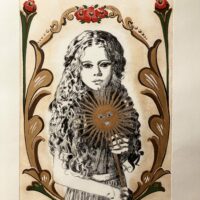 Série fileteados – fille au Soleil de Mai  II 